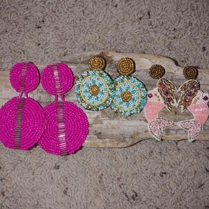 Latoir And seed Bead Earrings